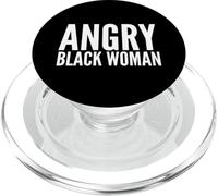Image Graphique de l'émancipation des Femmes Noires en colère et Justice Sociale PopSockets PopGrip pour MagSafe