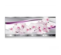 Image imprimée Tableau Toile Cadre Canevas Orchidée blanche rose 50x20