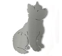 Image Industry Cairn Terrier Sculpture de jardin rustique