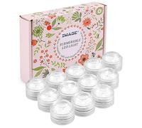 IMAGE Lot de 12 bougies chauffe-plat LED sous-marines à piles - Bougies étanches submersibles - Décoration pour fête, mariage, étang, piscine, jardin et salle de bain - Blanc froid