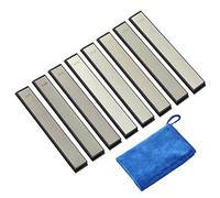 IMAGE Lot de 8 pierres à aiguiser diamantées 120/240/400/600/1000/1500/2000/3000 Kit d'affûtage grain pour aiguiseur de couteaux