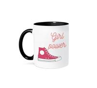 Image Mignonne De Chaussures Avec Le Texte « Girl Power » Tasses À Thé Mignonne Mug À Café Céramique Tasse À Café Pour Lait Boissons Chaudes Maison 330Ml