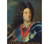 Image murale sur toile Affiche Decoration Murale Peinture classique Portrait de Louis-claude-hector de Villars par Hyacinthe Rigaud pour la décoration de bureau 60x90cm
