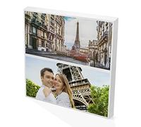 Image personnalisée. Toile personnalisée avec photo. Toile avec photo. Toile photo collage. Cadeaux personnalisés. 2, 3 et 4 photos. Toile personnalisée 60x60cm. 2 PHOTOS HORIZONTALES.