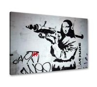 Image sur toile 1 pièce de la marque allemande Visario 80 x 60 cm Banksy Bazooka 4172 impressions d'art photos Décoration Murale