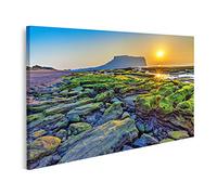 Image sur toile Jeju île Corée du Sud lever du soleil nature paysage Do Seongsan Ilchulbong peintures murales salon appartement peintures sur toile GJMG-1Px