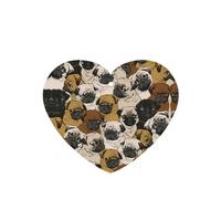 Imagen De Pug Printing Lot de 10 désodorisants pour voiture avec corde