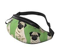 Imagen De Pug) Sac banane avec bandoulière réglable pour homme et femme Pour voyage, randonnée, course à pied, Imagen De Carlin, Taille unique