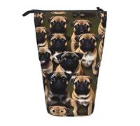 Imagen De Pug-Trousse à crayons télescopique avec impression standard, Noir , Taille unique
