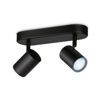 Imageo Spots Connectée 2x5w Blanc Variable Noir Noir