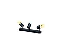 Wiz Spots LED connectés IMAGEO 3×5W 2700–6500K Nuances de blanc noir Wi‑Fi Alexa/Google/HomeKit
