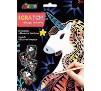 Images à gratter 4 pcs Licorne
