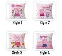 Images d'animation de Peppa Pig, Oreillers décoratifs mignons, Canapé, Salon, Taie d'oreiller en velours pour la taille, Oreiller et Coussin jeter A3,lancer A2,jeter A4,lancer A1Polyester