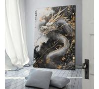 Images de dragon chinois pour salon, peintures de rue, toile colorée, art mural pop moderne, décoration d'intérieur, tendue, prête à accrocher, 60 x 90 cm
