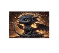 Images de dragon pour tout-petits, peintures de rue, toile colorée, art mural pop moderne, décoration d'intérieur, tendue, prête à accrocher, 20 x 30 cm