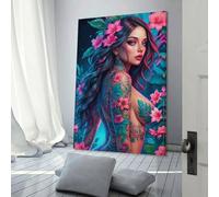 Images de filles nues et sexy pour salon, peintures de rue, toile colorée, art mural pop moderne, décoration d'intérieur, tendue, prête à accrocher, 40 x 60 cm