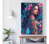 Images de filles nues et sexy pour salon, peintures de rue, toile colorée, art mural pop moderne, décoration d'intérieur, tendue, prête à accrocher, 40 x 60 cm