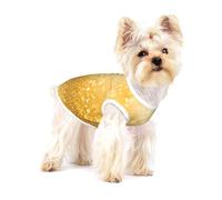 Images de Paillettes,T-Shirt sans Manches en Coton pour Animaux de Compagnie, Gilet Respirant, Extensible et Doux,L