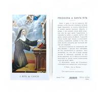 Images de Santa Rita da Cascia avec prière, 6 x 11 cm, 100 pièces, Made in Italy