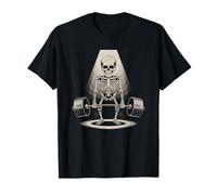 Images de Squelette drôles de Levage de Poids trop Amour Gym T-Shirt
