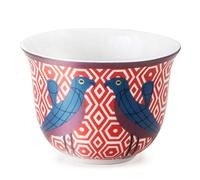 Images d'orient - Lot de 6 Tasses à café en Porcelaine Birds of Paradise - 60 ml