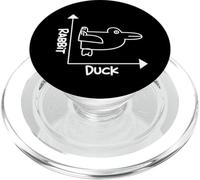 Images drôles de Lapin de Canard de Double Signification de Dessin de Lapin de Canard PopSockets PopGrip pour MagSafe