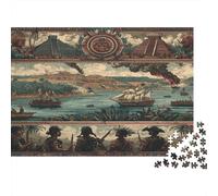 Images of The Spanish-Maya Colonial War in The Americas || Puzzles Amusants en Famille 1000pcs (75x50cm) Adultes