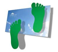 imaggge.com Autocollants Empreintes de Pas d'enfant - pour Les sols Lisses, carrelage, béton, Vinyle,… - Set de 24 Pieds adhésifs Vert
