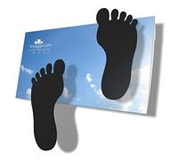 imaggge.com Autocollants Empreintes de Pas d'enfant - pour Les sols Lisses, carrelage, béton, Vinyle,… - Set de 24 Pieds adhésifs Noir
