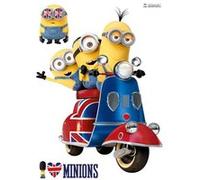 IMAGICOM Stickers geant Bob Kevin Stuart sur Vespa Les Minions Multicolors