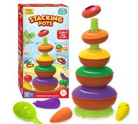 Imagimake Leaps & Bounds - Pots empilables, jouet d'activité 5 en 1 à