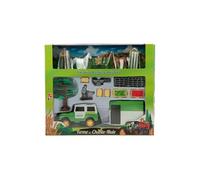 Imagin - Coffret élevage de chevaux avec 2 chevaux, 4x4, van, personnages et décors