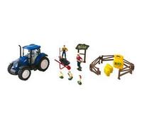 Imagin - Coffret Ferme 1:32 avec tracteur NEW HOLLAND Bleu G