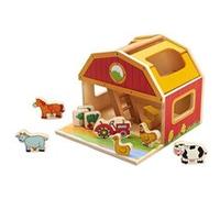 Imagin - Jouet éveil en bois - Ma première ferme - Ma première ferme Rouge G