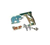 Imagin - Puzzle éveil en bois Zoo - 5 pièces - Zoo