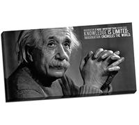Imagination Albert Einstein Citation Impression sur toile murale Art Grand 76,2 x 40,6 cm