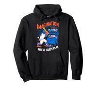 Imagination où Les Cartes Jouent au Baseball Design Sweat à Capuche