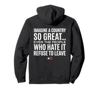 Imagine A Country So Great (Art on Back) Sweat à Capuche