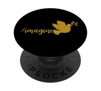/Imagine AI Design for Peace with a Dove of Peace PopSockets PopGrip Adhésif