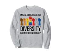 Imagine Being Scared of Diversity But Not Dictatorship Sign Sweatshirt