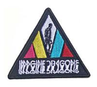 Imagine Dragons - Rock Off officially licensed products Imagine Dragons Patch Blurred Triangle Logo Officiel Embroidered Woven Iron On Size Accessory Size
