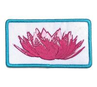 Imagine Dragons - Rock Off officially licensed products Imagine Dragons Patch Lotus Flower Band Logo Officiel Embroidered Woven Iron On Size Accessory Size