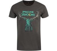 Imagine Dragons T-Shirt Elk In Stars Homme Gris - Taille XL Noir G