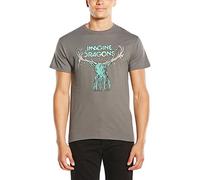 Imagine Dragons - T-shirt - Manches courtes Homme, Gris (Grey), Large