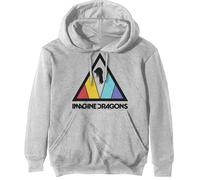 HeyRusty Imagine Dragons Sweat-Shirt À Capuche Triangle Band Logo Officiel Off Blanc Size M