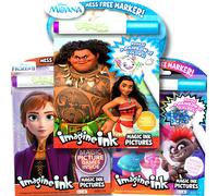 Imagine Ink Magic Pictures Coffret de coloriages - Moana, Trolls World Tour et La Reine des Neiges 2