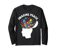 Imagine Peace Colorful Mind Explosion Manche Longue