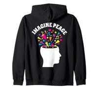Imagine Peace Colorful Mind Explosion Sweat à Capuche