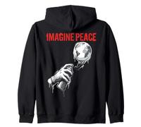 Imagine Peace Earth Spray Can Artwork Sweat à Capuche
