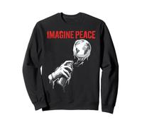Imagine Peace Earth Spray Can Artwork Sweatshirt